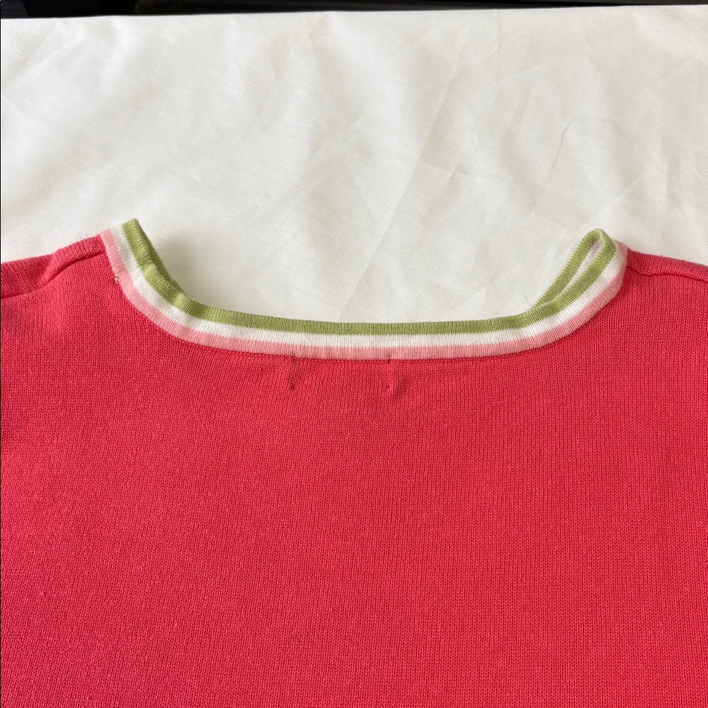 🩷 Hampshire Studio 3X Pink Polka Dot Crew Neck Sweater Pullover 🩷 - Picture 10 of 16